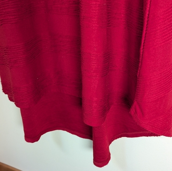 LuLaRoe Carly Dress – Rich Cherry Red Swing Style 🍒❤️ - Picture 5 of 5